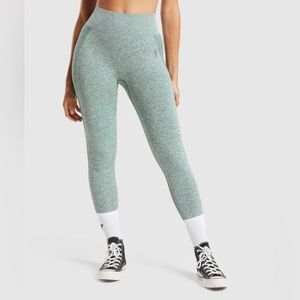 Gymshark Flex High Waisted Leggings - Dark Green Marl SIZE XS NEW NEVER WORN
